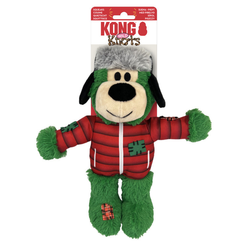 KONG Holiday Wild Knots Bear Assorted Sml/Med