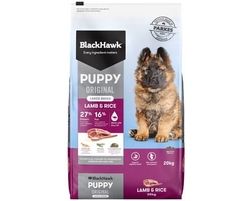 Black Hawk Puppy Large Breed Lamb & Rice 20kg