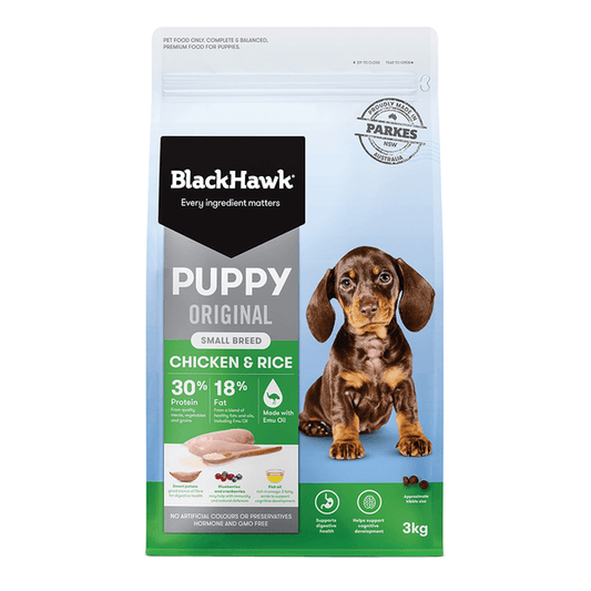 Black Hawk Puppy Small Breed Chicken & Rice 3kg