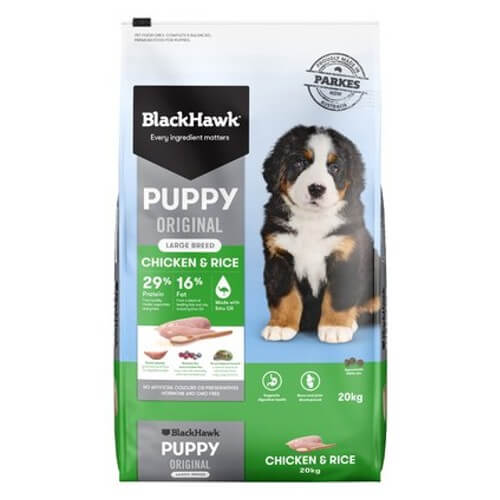 Black Hawk Puppy Large Breed Chicken & Rice 20kg