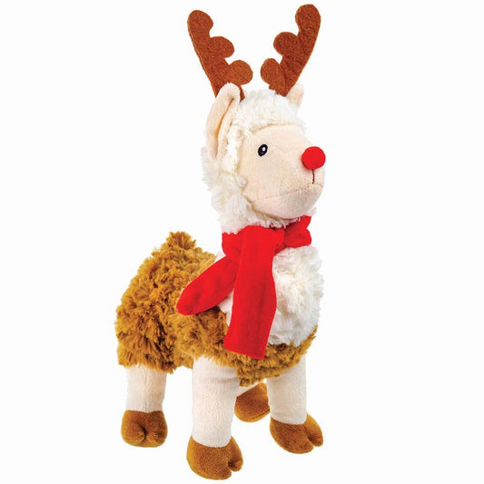 Prestige Snuggle Pals CHRISTMAS Llama w/ANTLERS 28cm