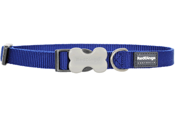 Red Dingo Collar Classic Dark Blue 15mm